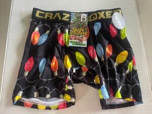 Christmas Lights Men’s Boxer Brief Lounge Wear Underwear Size S NWT